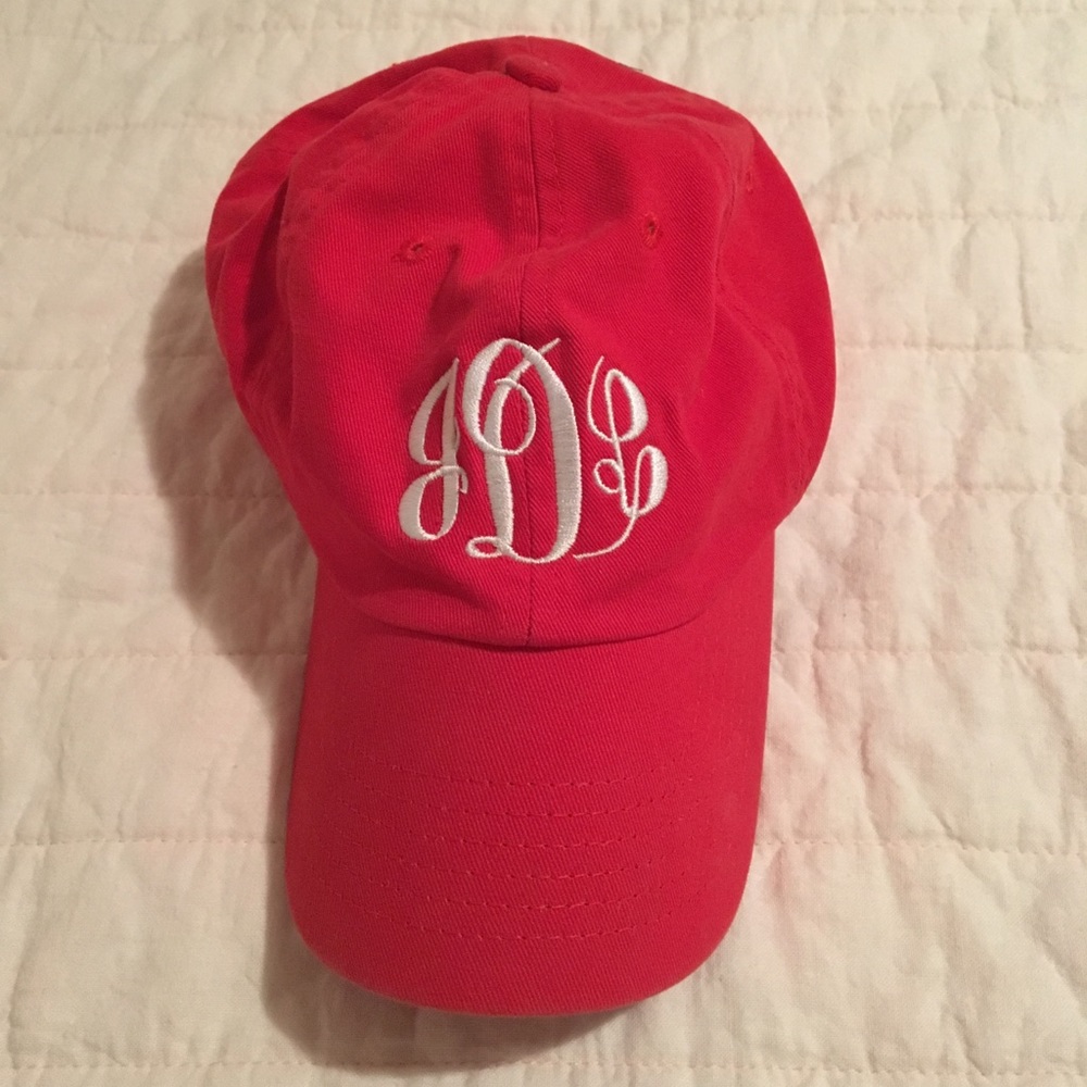 Monogrammed baseball hat